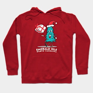 Emerald Isle, NC Christmas Vacationing Holiday Tree Hoodie